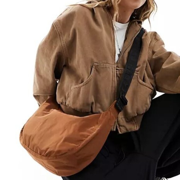 NWT Baggu Crescent Bag Medium - Brown - Picture 5 of 10